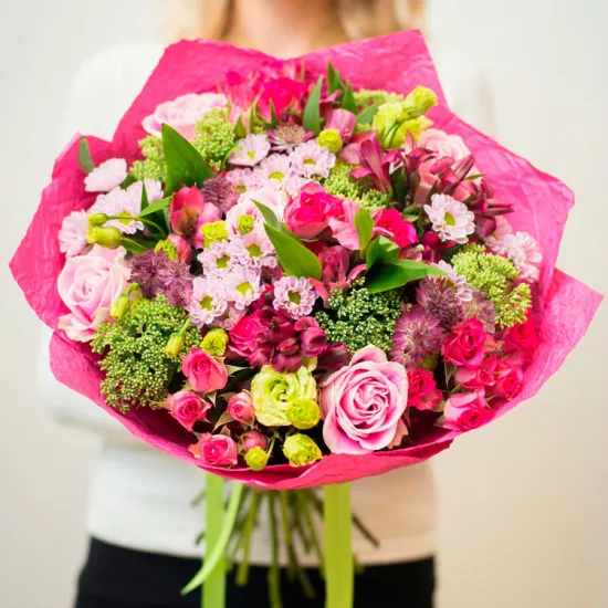 Яркость в розовом от интернет-магазина цветов в 