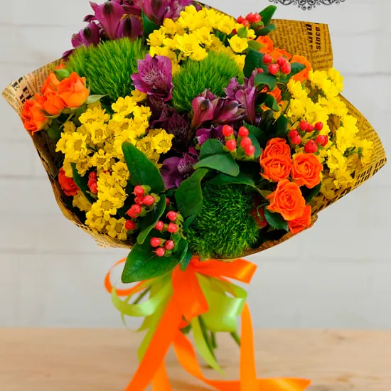 Осенняя радуга от интернет-магазина цветов в 