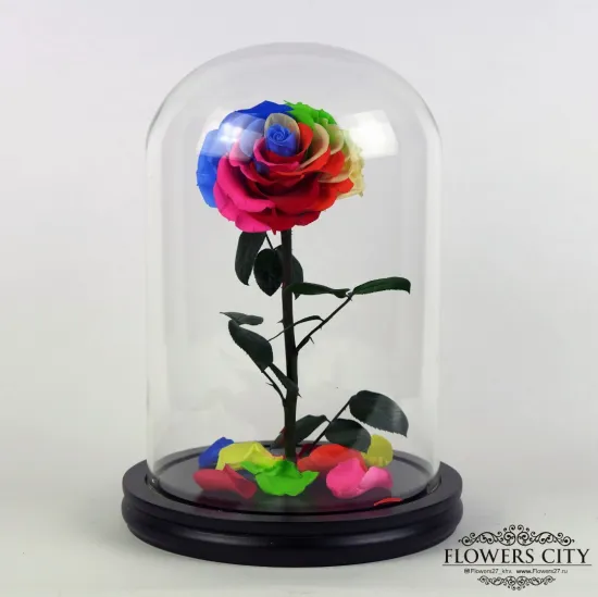 Роза в колбе (большая) №2 от интернет-магазина цветов в 