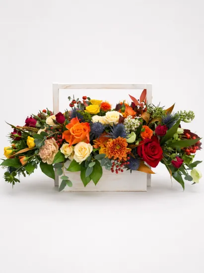 Яркая цветочная композиция от интернет-магазина цветов в 