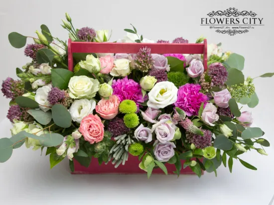 Нежная цветочная композиция от интернет-магазина цветов в 