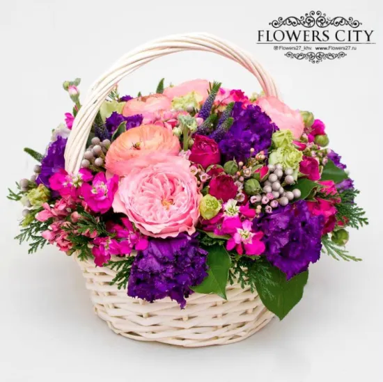 Изысканная корзинка цветов от интернет-магазина цветов в 