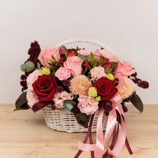 Вишнёвое сердце от интернет-магазина цветов в 