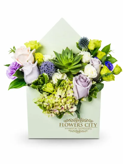 Конвертик счастья от интернет-магазина цветов в 