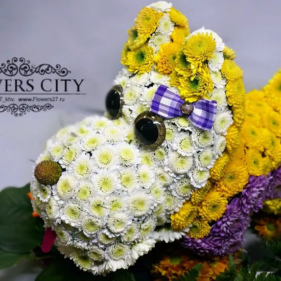 Собака от интернет-магазина цветов в 