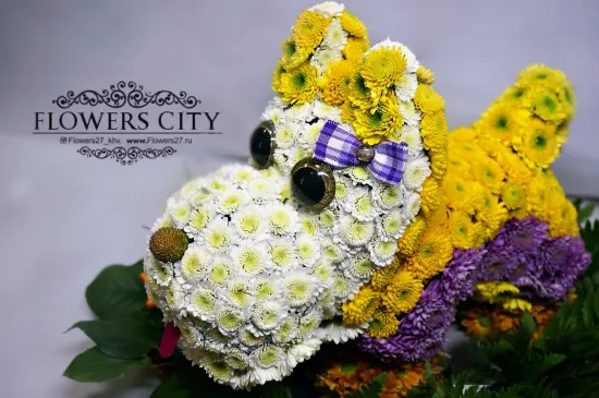 Собака от интернет-магазина цветов в 