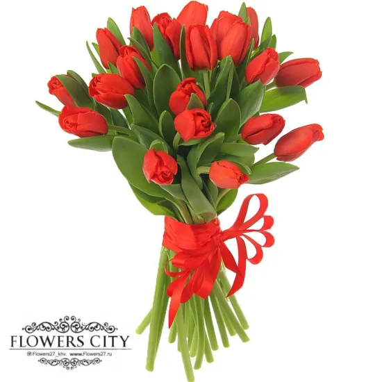 Красное солнце от интернет-магазина цветов в 