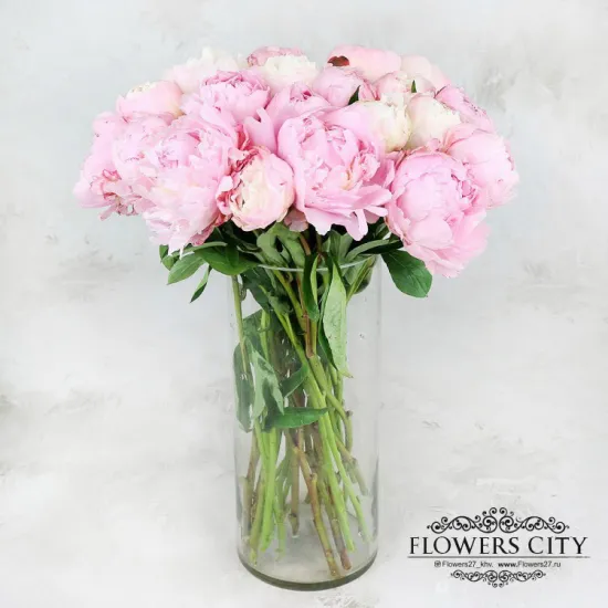 Розовые пионы от интернет-магазина цветов в 