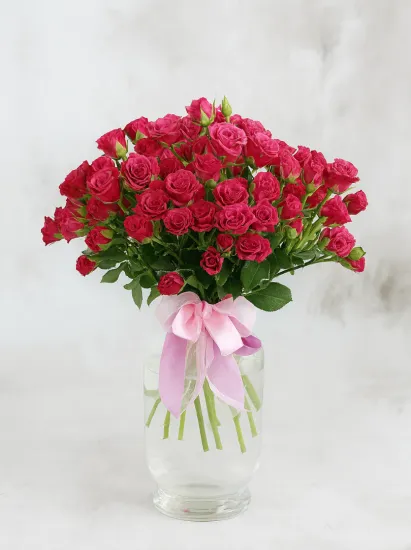 Малиновые розы от интернет-магазина цветов в 