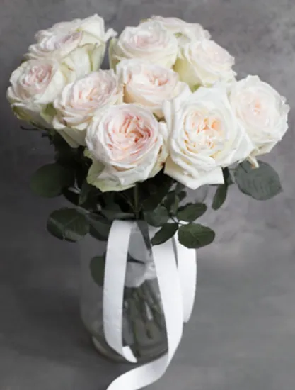 Монобукет Из 11 Роз White O'Hara от интернет-магазина цветов в 