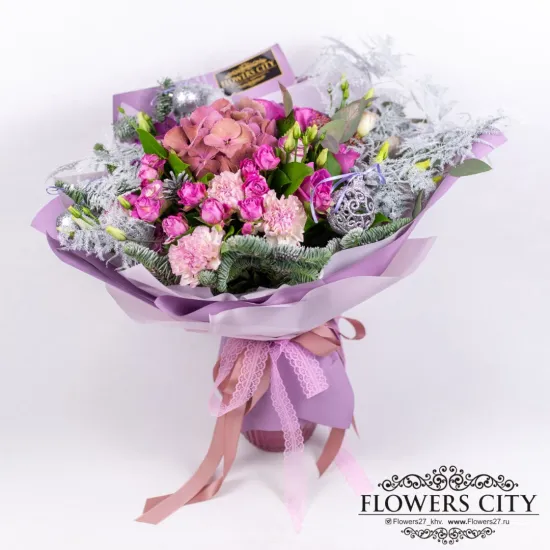 Рождественский подарок от интернет-магазина цветов в 