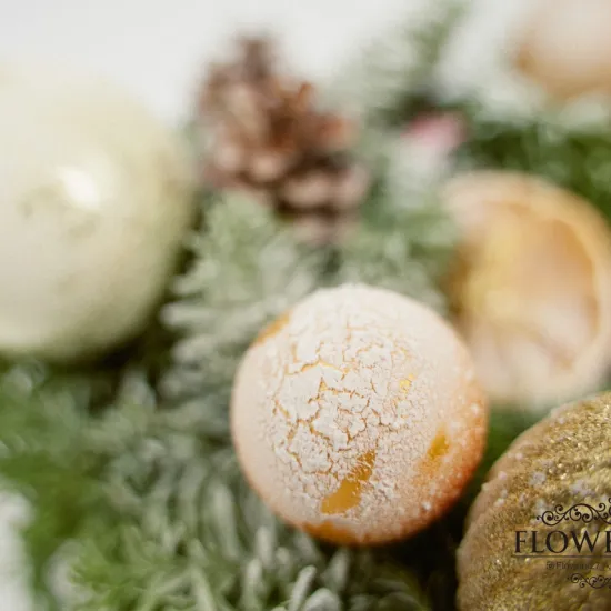 Рождественский венок №6 от интернет-магазина цветов в 