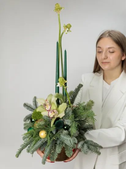 Новогодняя грация от интернет-магазина цветов в 