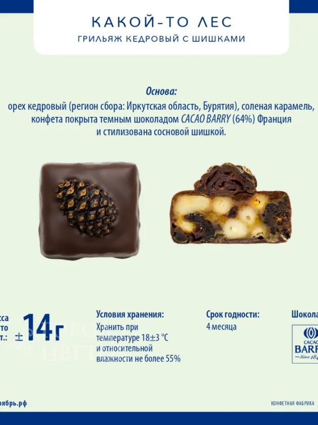Какой-то лес грильяж с шишкой